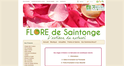 Desktop Screenshot of floredesaintonge.fr