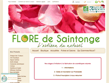 Tablet Screenshot of floredesaintonge.fr